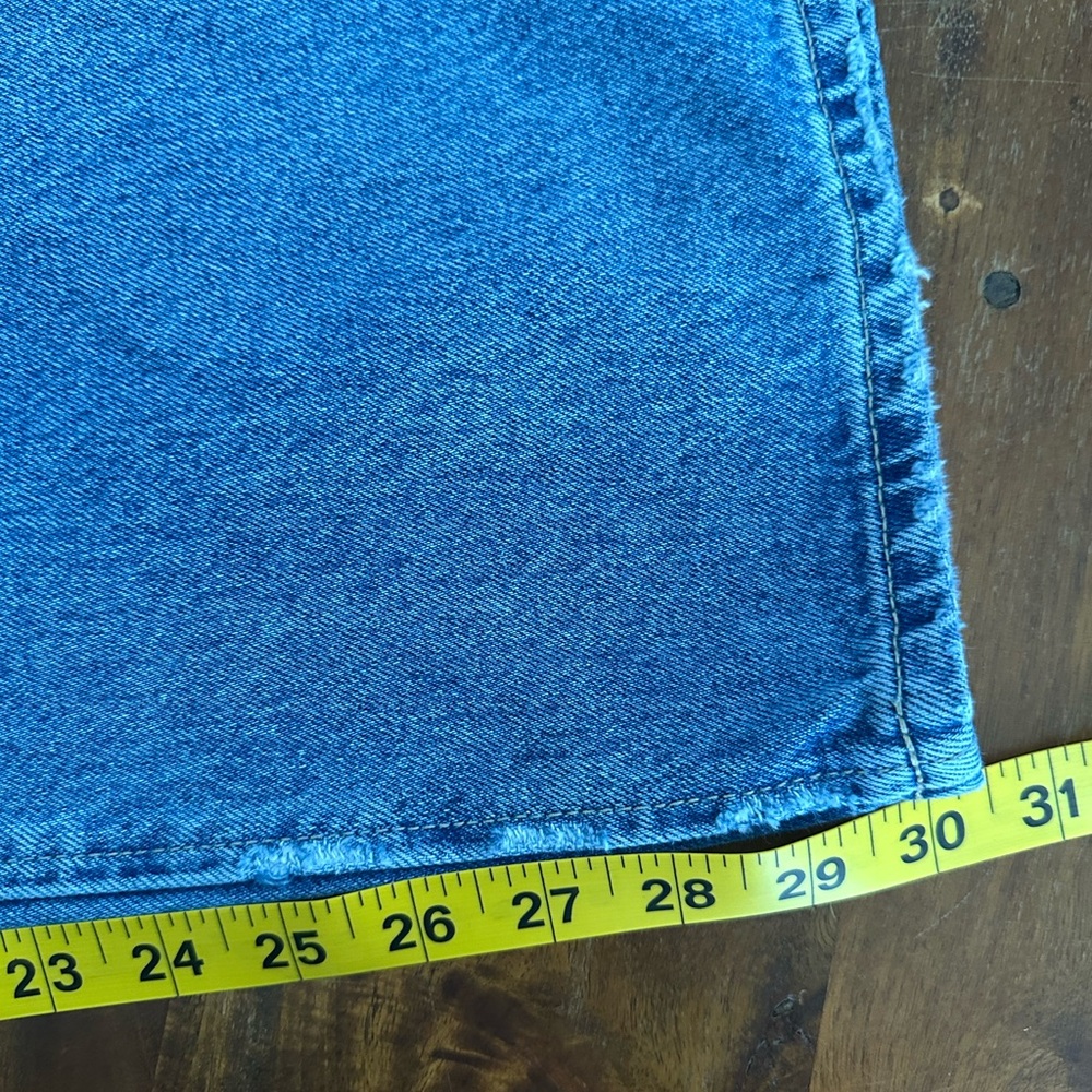 Favorite Daughter The Tommy mid rise boyfriend Blue Embroidered Jeans size 31 - Picture 10 of 12